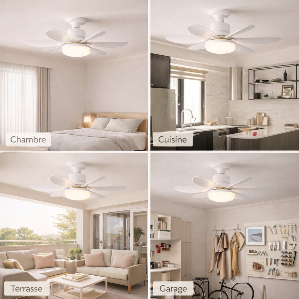 FLOWER® Ventilateur de Plafond